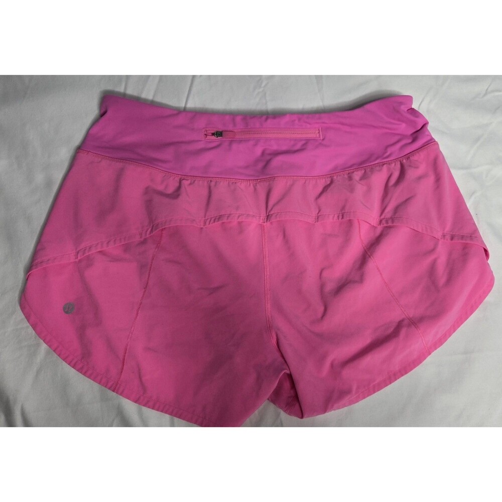 Lululemon Speed Up Shorts Size 8 Tall Sonic Pink Running Gym Work Out Athleisure